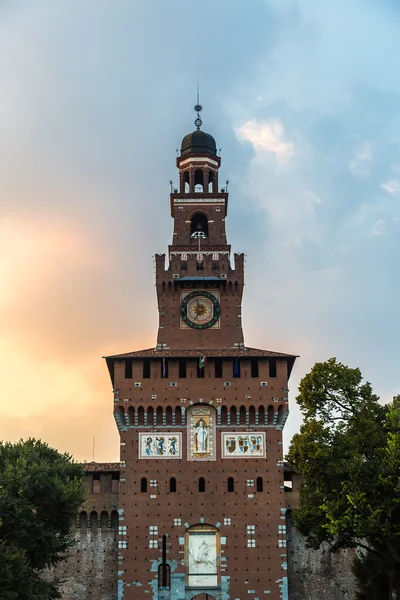 Slottet Sforza i Milano, Italien. — Stockfoto