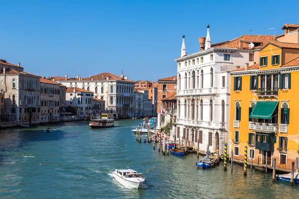 Canal Grande Velencében, Olaszországban — Stock Fotó