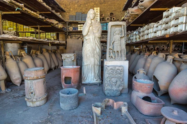 Destruiu a cidade de Pompeia na Itália — Fotografia de Stock