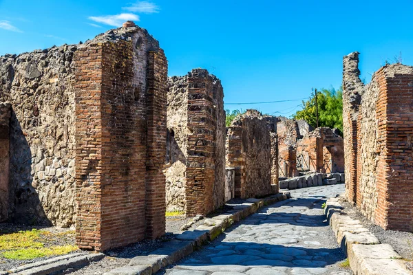 Förstörde Pompeii stad i Italien — Stockfoto