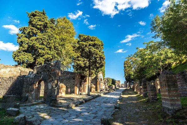 Destruida la ciudad de Pompeya en Italia — Foto de Stock