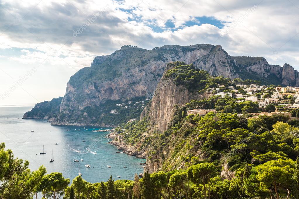 Capri island in  Italy