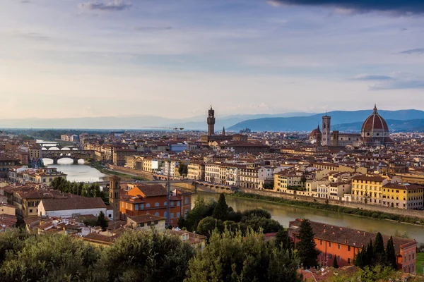 Panoramatické slunce Florencie — Stock fotografie