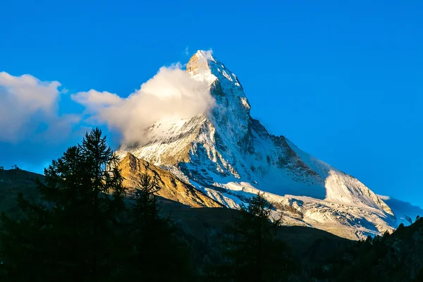 Estância de esqui Zermatt na Suíça — Fotografia de Stock