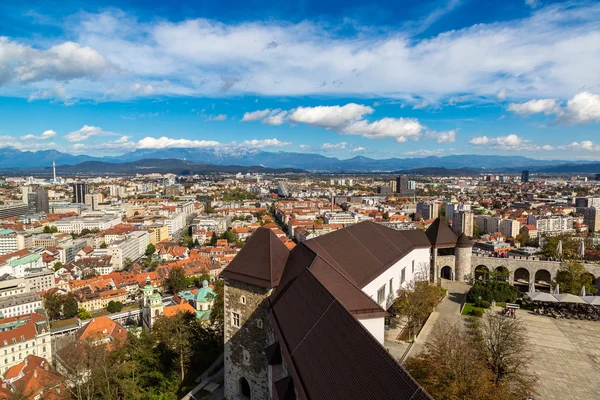 Vue aérienne de Ljubljana en Slovénie — Photo