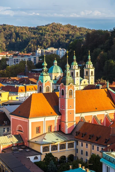 Veduta aerea di Lubiana in Slovenia — Foto Stock