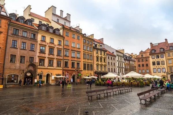 Città vecchia piazza a Varsavia — Foto Stock