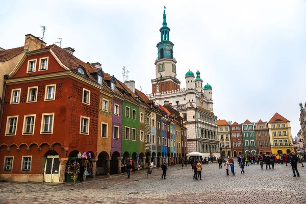 Plaza del Mercado Viejo en Poznan — Foto de Stock