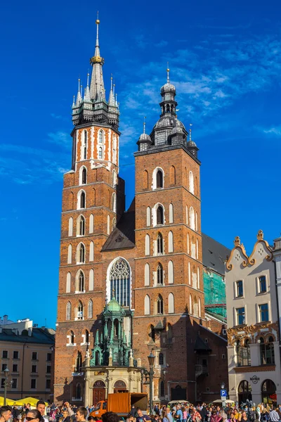 Szent Mária temploma Krakowban — Stock Fotó