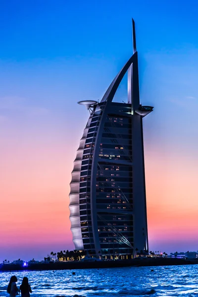 Burj Al Arab egy luxus 5 csillagos szálloda — Stock Fotó