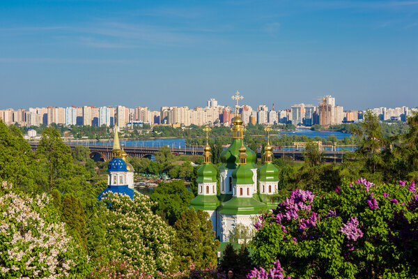 Panorama of city Kiev, Ukraine