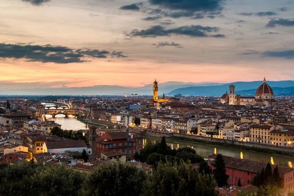 Gyönyörű naplemente Florence — Stock Fotó