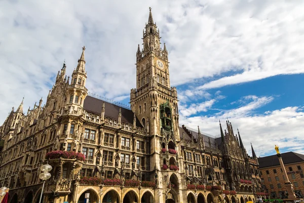 Ratusz Marienplatz w Monachium — Zdjęcie stockowe