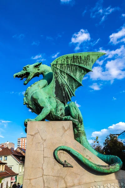 Dragon bridge in Ljubljana Stock Picture