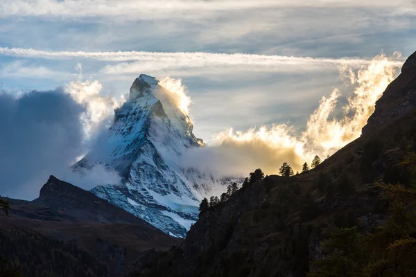 Matterhorn a svájci Alpokban — Stock Fotó