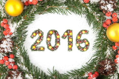 Noel kartı ile bir Noel süs