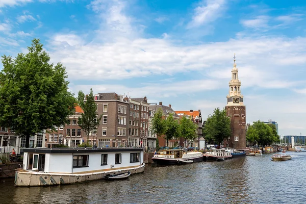 Torre de la Moneda (Munttoren) en Amsterdam — Foto de Stock