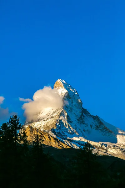 Matterhorn a svájci Alpokban — Stock Fotó