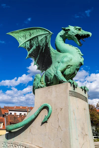 Dragon bridge in Ljubljana — Stock Photo, Image