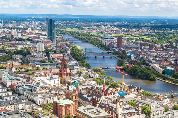 Finanzviertel in Frankfurt — Stockfoto