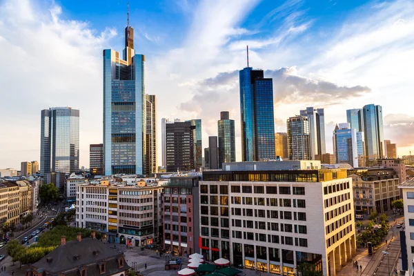 Flygfoto över Frankfurt — Stockfoto