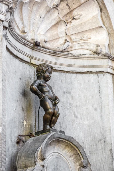 Manneken pis heykeli Brüksel — Stok fotoğraf