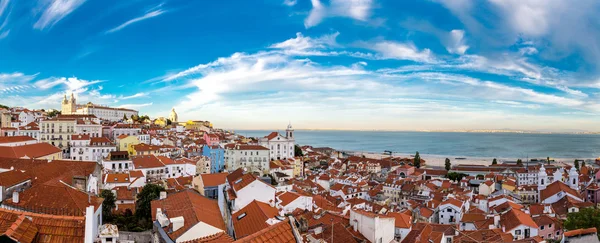 Vista aerea panoramica di Lisbona — Foto Stock