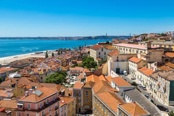Widok z lotu ptaka, Lizbona, Portugalia — Zdjęcie stockowe