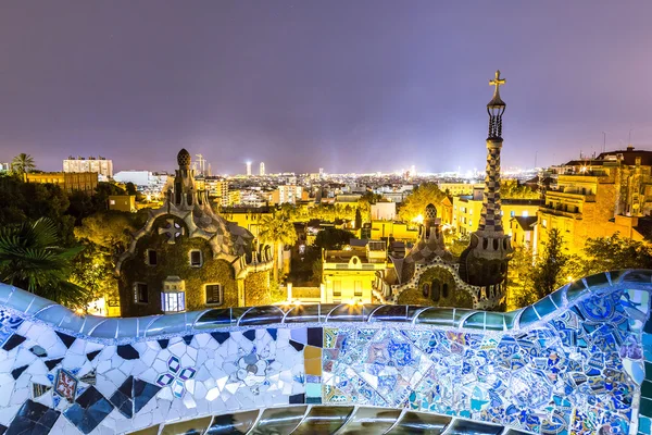 Park Guell em Barcelona, Espanha — Fotografia de Stock