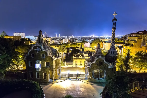 Park Guell em Barcelona, Espanha — Fotografia de Stock