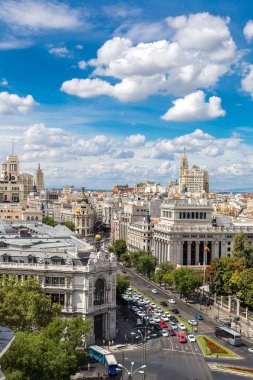 Madrid'da Plaza de cibeles