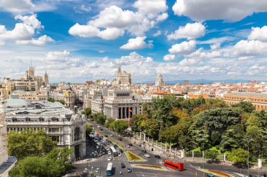 Madrid'da Plaza de cibeles