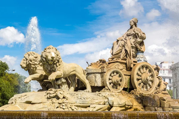 Cibeles fontein in madrid — Stockfoto