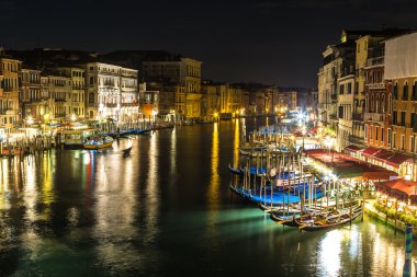 Venedik, İtalya 'daki Kanal Grande