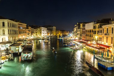 Venedik, İtalya 'daki Kanal Grande
