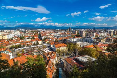 Ljubljana, Slovenya hava görünümünü