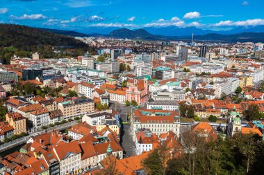 Ljubljana, Slovenya hava görünümünü