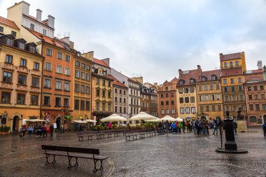 Old town sqare in Warsaw clipart