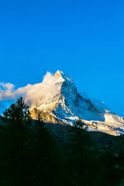 Matterhorn a svájci Alpokban — Stock Fotó