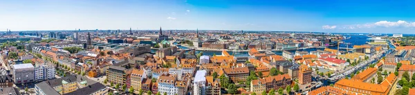 Copenhagen panorama in Denemarken — Stockfoto