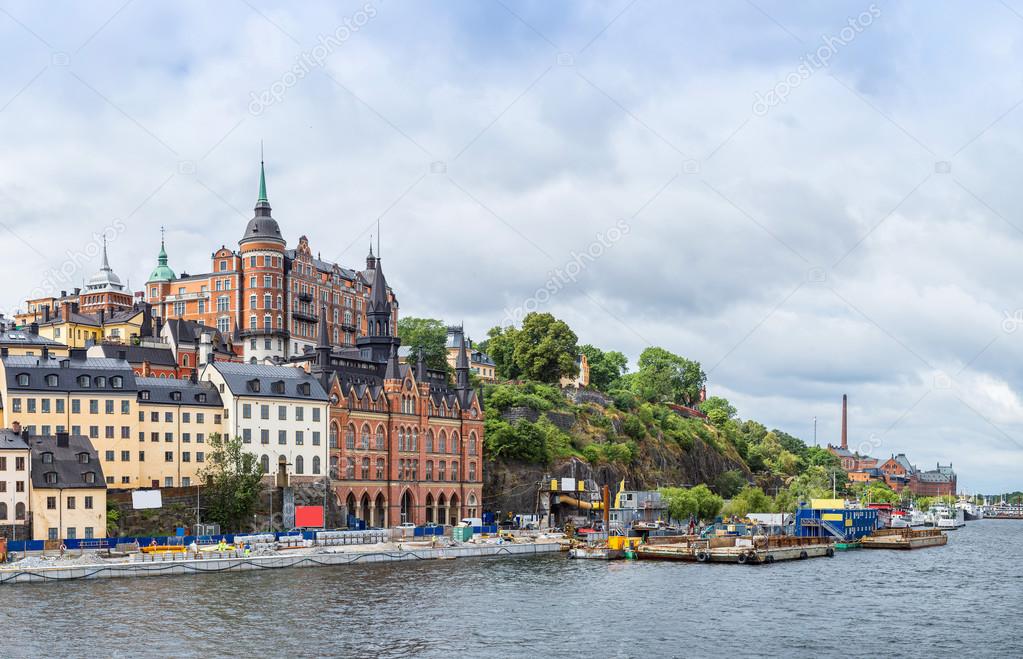 Panorama of Old Town in Stockholm, Sweden