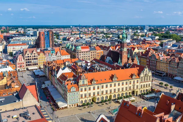 Πλατεία Αγοράς στο Wroclaw — Φωτογραφία Αρχείου