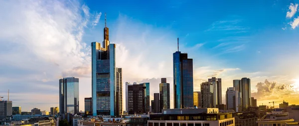 Letecký pohled na Frankfurt — Stock fotografie