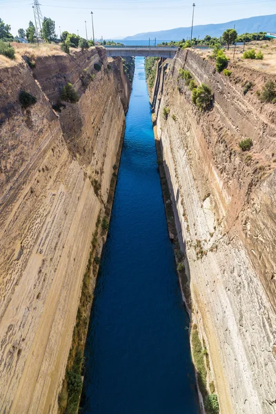 Kanal von Korinth in Griechenland — Stockfoto