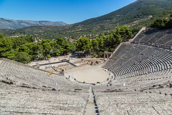 Anfiteatro Epidauro in Grecia — Foto Stock