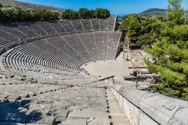 Epidaurus amfiteátr v Řecku — Stock fotografie