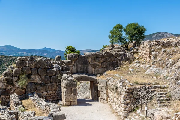 Puerta del León en Micenas, Grecia — Foto de Stock