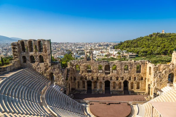 Ancient theater in Greece, Athnes — Stock Photo, Image