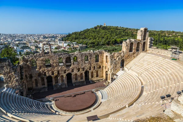 Yunanistan, Athnes antik tiyatro — Stok fotoğraf