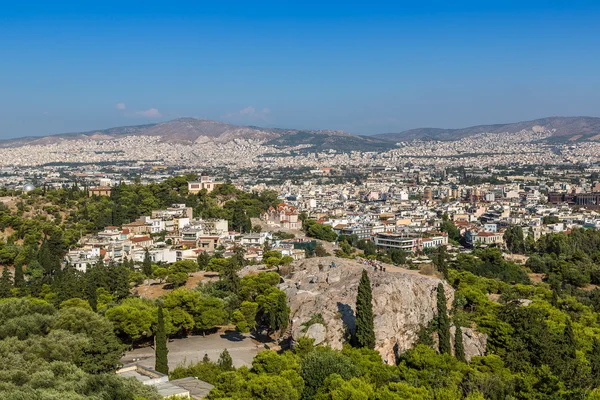 Panoramautsikt över Aten, Grekland — Stockfoto